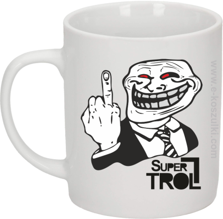 SUPER TROLL FACE FuckUP - kubek biały 330 ml 