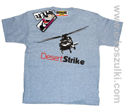Desert strike helikopter koszulka dziecięca - melanż