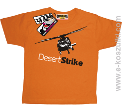Desert strike helikopter koszulka dziecięca - pomarańczowy