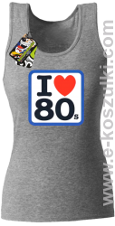 I love 80s -nowoczesny top damski melanż