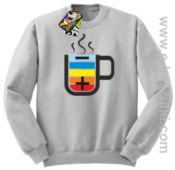 Kubek naładowany energią - bluza bez kaptura melanż
