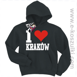 I love Kraków bluza dziecięca - czarny