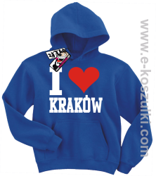 I love Kraków bluza dziecięca - niebieski