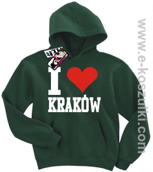 I love Kraków bluza dziecięca - butelkowy
