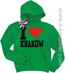 I love Kraków bluza dziecięca - zielony