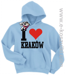 I love Kraków bluza dziecięca - błękitny