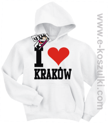 I love Kraków bluza dziecięca - biały