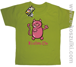 Kociam Cię Kotek Smyrek - koszulki dziecięce kiwi