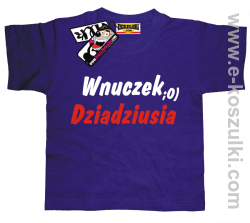 Wnuczek dziadziusia koszulka dziecięca - fioletowy