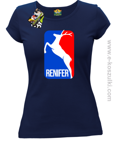 Renifer ala NBA Święta - koszulka damska