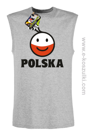 POLSKA Emotik dwukolorowy - bezrękawnik męski 