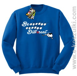 Be different - bluza bez kaptura niebieski