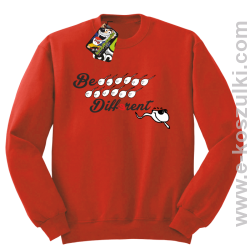 Be different - bluza bez kaptura czerwony