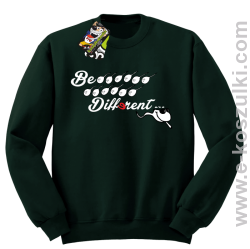 Be different - bluza bez kaptura butelkowy