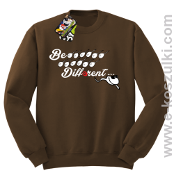 Be different - bluza bez kaptura brązowy