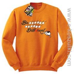 Be different - bluza bez kaptura pomarańczowy