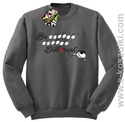 Be different - bluza bez kaptura szary