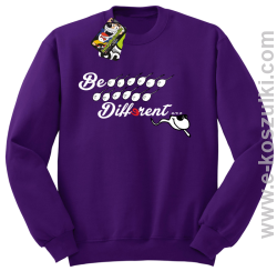 Be different - bluza bez kaptura fioletowy