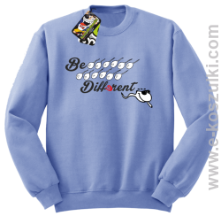 Be different - bluza bez kaptura błękitny