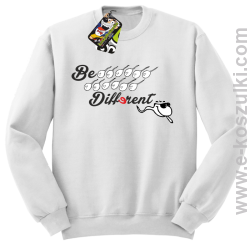Be different - bluza bez kaptura biały