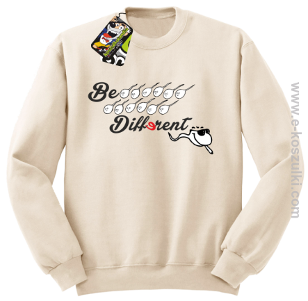 Be different - bluza bez kaptura beżowy