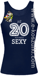 Już 20-stka ale ciągle sexy - top damski granatowy