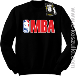 MBA - bluza koszykarska bez kaptura czarna