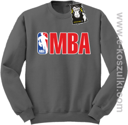 MBA - bluza koszykarska bez kaptura szara