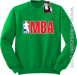 MBA - bluza koszykarska bez kaptura zielona