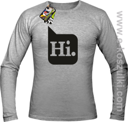 Hi. ! - longsleeve męski melanżowy