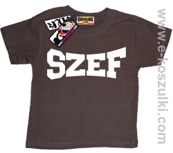 Szef koszulka dziecięca - brązowy