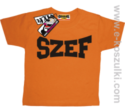 Szef koszulka dziecięca - pomarańczowy