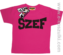 Szef koszulka dziecięca - różowy