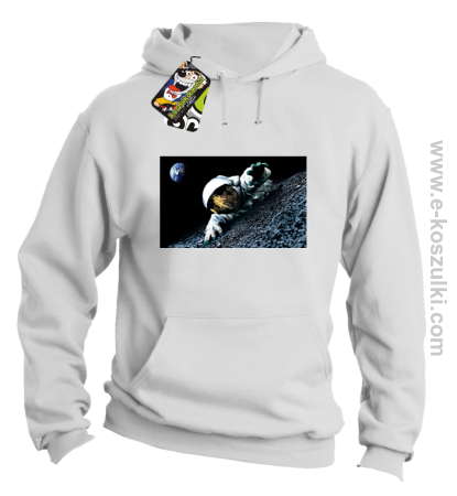 Kosmonauta na księżycu - bluza z kapturem