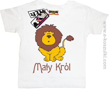 Mały Król koszulka dziecięca - biały