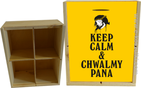 Keep Calm and chwalmy Pana - skrzyneczka ozdobna 