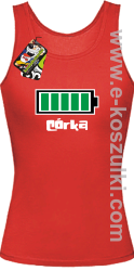 Córka Bateria 100% - top damski czerwony