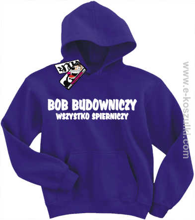 Bob budowniczy bluza dziecięca - fioletowy