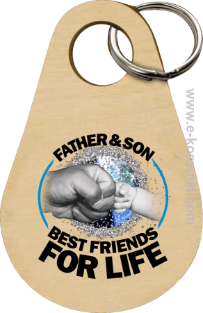 FATHER & SON BEST FRIENDS FOR LIFE - brelok 