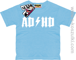 ADHD koszulka dziecięca - błękitny