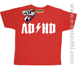 ADHD koszulka dziecięca - czerwony