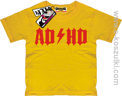 ADHD koszulka dziecięca - żółty