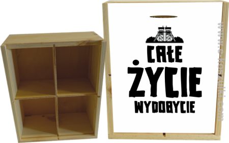 Całe życie wydobycie - skrzynka ozdobna 