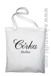 Córka idealna - torba bawełniana biały