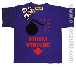 Strefa wybuchu koszulka dziecięca - fioletowy
