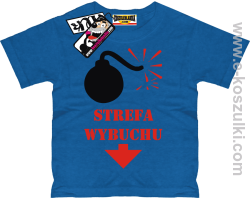 Strefa wybuchu koszulka dziecięca - niebieski
