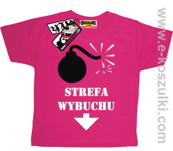 Strefa wybuchu koszulka dziecięca - różowy
