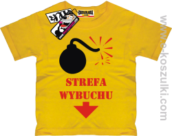 Strefa wybuchu koszulka dziecięca - żółty
