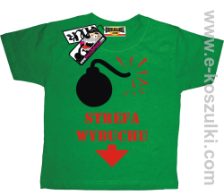 Strefa wybuchu koszulka dziecięca - zielony