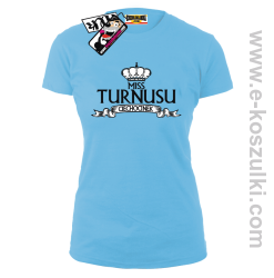 Miss Turnusu Ciechocinek - koszulka damska - błękitny